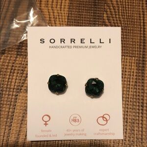 Sorrelli Dark Green Gemstone Earrings